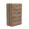 Galano Harlowin 5-Drawer Chest of Drawers (46.4 in. × 16.2 in. × 30.7 in.) in Dusty Gray Oak, Knotty Oak, Dark Gray Oak - 3 of 4