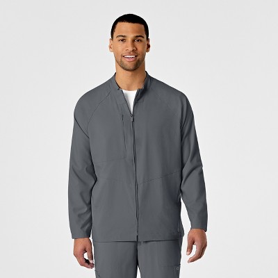 Wink W123 Men's Zip Front Warm Up Jacket