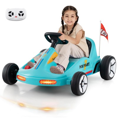 Infans 12V Kids Electric Go Kart 7AH Battery Powered Ride on Race Toy w/ Remote Control