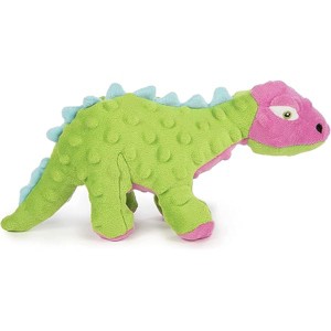 goDog Dinos Spike Squeaky Plush Dog Toy, Chew Guard Technology - Green, Small - 1 of 1