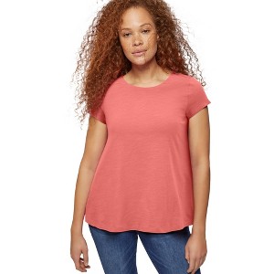 ellos Plus Size Trapeze Knit Tee - 1 of 4