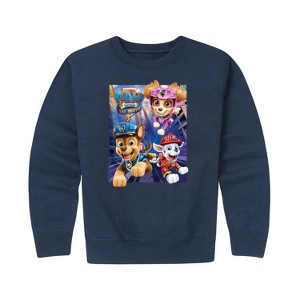 Boys' - Paw Patrol - Paw Patrol Movie Graphic Long Sleeve Fleece Sweatshirt - 1 of 4