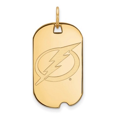 Black Bow Jewelry 14k Yellow Gold Tampa Bay Lightning NHL Pendant