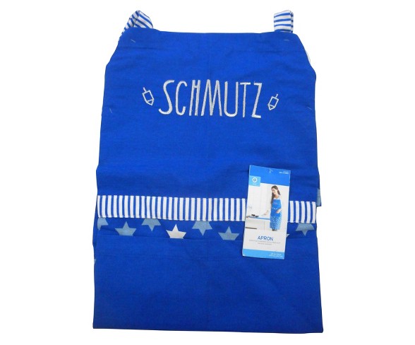 Hanukkah Star of David Apron Blue