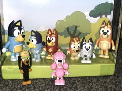 Bluey famille et ses amis : Coffret de 8 figurines articulées - Moose Toys