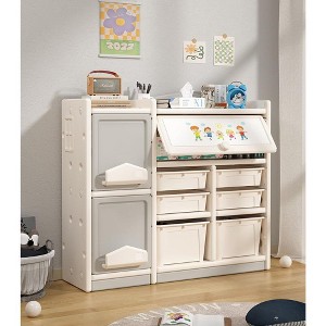Toy Storage Organizer Bookshelf Multipurpose Toys Organization Chest for School, Bedroom, Playroom or Nursery - 1 of 4