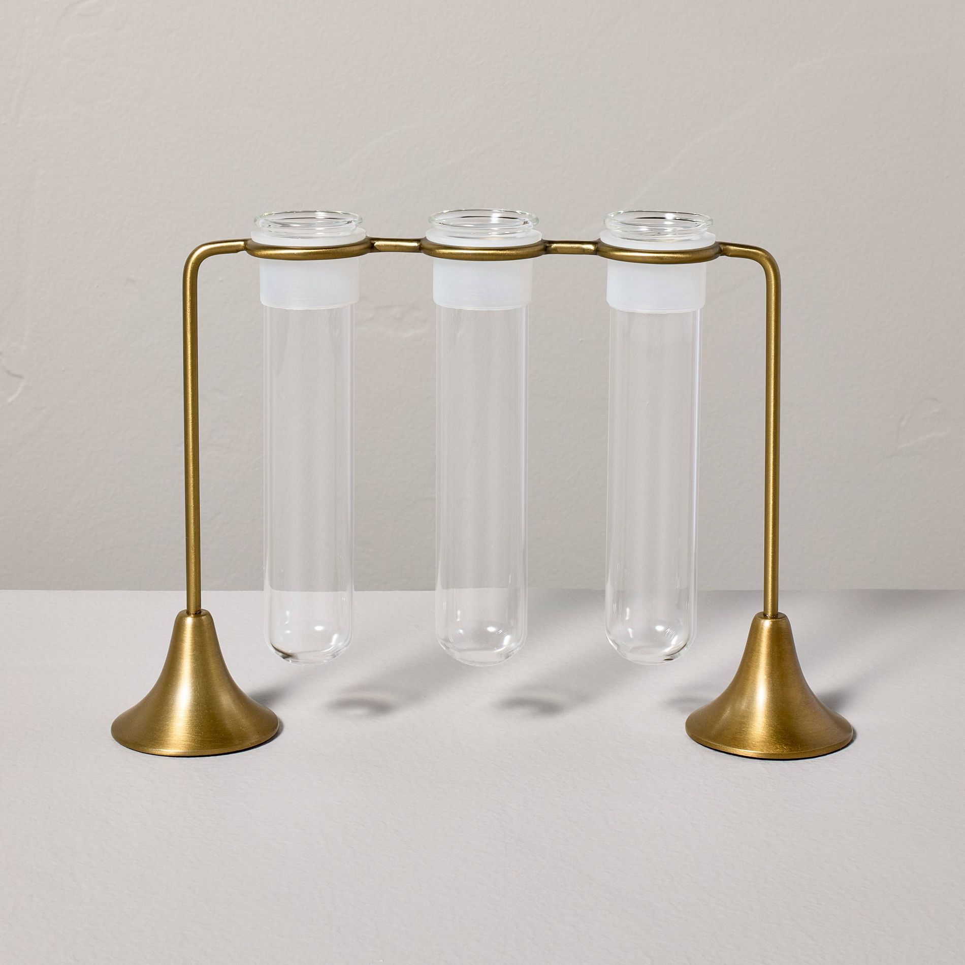 Brass and Glass Plant Propagation Vase Set - Hearth & Hand™ with Magnolia