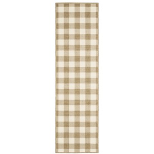 Oriental Weavers Marina 2598I Tan/ Ivory Indoor/Outdoor Area Rug - 2'3" x 7'6" - 1 of 3