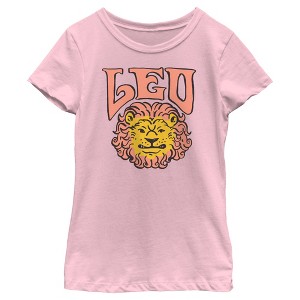 Girl's Lost Gods Zodiac Leo Art Symbol T-Shirt - 1 of 4