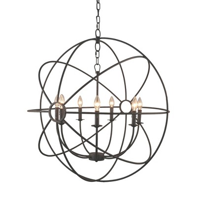 Yosemite 7-Light Chandelier - Rustic Black