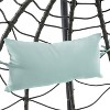CAVINAS Wicker Outdoor Swing Chair with Cushion and Headrest,Porch Swing with Stand for Bedroom,Garden,Courtyard - 4 of 4