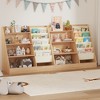 SUGIFT 4-Tier Kids Bookshelf and Toy Storage Organizer - 2 of 4