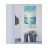 Cottage Garden West of The Wind Showtime Blue, Yellow, Pink 48 x 24 Inch Waterproof Gallery Wrapped Canvas, Outdoor Garden, Yard, Patio All Weather - 2 of 2