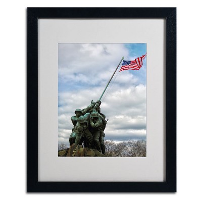 Trademark Fine Art -CATeyes 'Marine Corps Memorial 2' Matted Framed Art