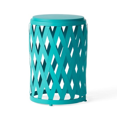 Modern Accent Side Table, Multi-function Outdoor End Table  No Assembly Required，