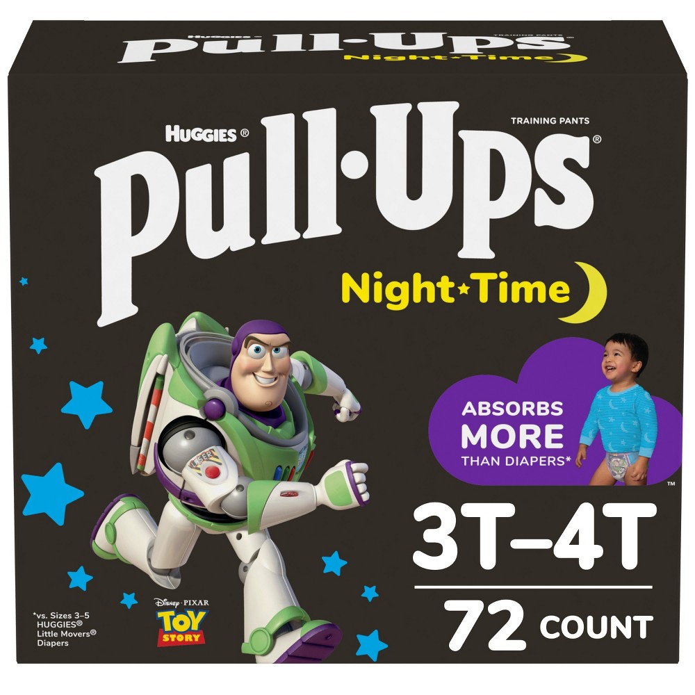 Pull-Ups Boys' Nighttime Disposable Training Pants - 3T-4T - 72ct