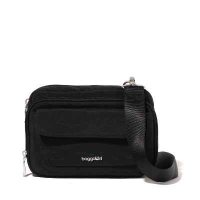 baggallini Women's Modern Double Zip Crossbody Bag