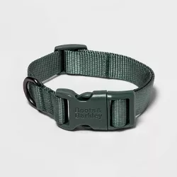 Basic Dog Adjustable Collar with Color Matching Buckle - Boots & Barkley™