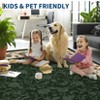 2x6FT Modern Washable Area Rug for Living Room, Floral Printed Floor Rug with Non Slip Backing, Low Pile Stain Resistant Indoor Carpet for Dorm - 3 of 4