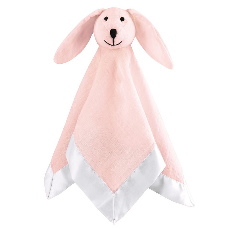 aden by aden + anais Swaddle Blanket Muslin Lovey - Pink Mist/Light Pink, 1 of 2