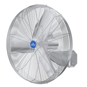 iLIVING 30-Inch Wall Mounted Washdown Fan, 9600 CFM, 1/3 HP, Single Phase 115V or 230V, Silver - 1 of 4