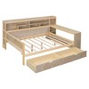 NicBex Full Size Daybed Multifunctional Frame Day Bed with Trundle, Storage Shelves, 2 Spacious Drawers and 1 Integrated Desk for Apartment - 4 of 4
