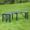 Evergreen Curved Metal Bench Tree of Life - 4 of 4