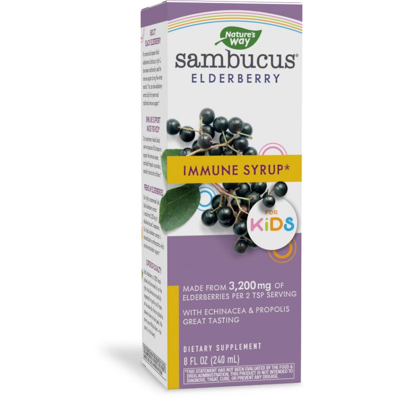 Nature&#39;s Way Sambucus Immune Syrup for Kids with Elderberry - 8 fl oz, 1 of 11