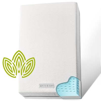 Modera Baby Organic Cotton Dual-Sided Crib Mattress and Toddler Bed Mattress - 52x27.5x5.5" - STONE WHITE