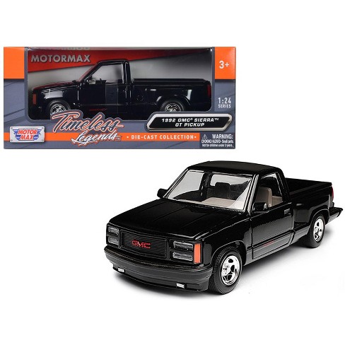 1992 Gmc Sierra Gt Black Pickup Truck 1/24 Diecast Model By