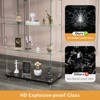 APRILSOUL Glass Display Cabinet, Double Doors, Floor Standing Display Cage, for Living Room Bedroom Office - 3 of 4