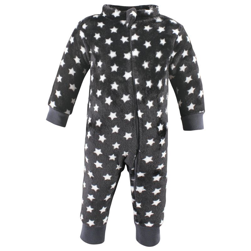 Hudson Baby Infant Boy Plush Jumpsuits, Space Adventure, 4 of 5