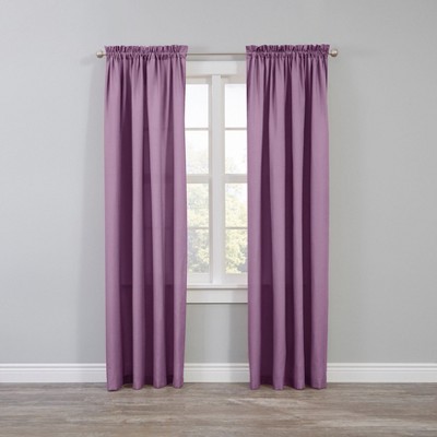 BrylaneHome BH Studio Microfiber Rod-Pocket Panel