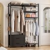 Aheaplus Garment Rack Heavy Duty Clothes Rack Free Standing Closet Organizer with Shelves and 2 hanging Rods - 2 of 4