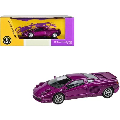1991 Cizeta V16T Purple Metallic 1/64 Diecast Model Car by Paragon Models
