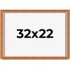 PosterPalooza | Flat Brown Picture Frame - UV Acrylic, Backing Board, Hanging Hardware Included - 2 of 4
