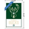Trends International NBA Milwaukee Bucks - Logo 21 Framed Wall Poster Prints - 3 of 4