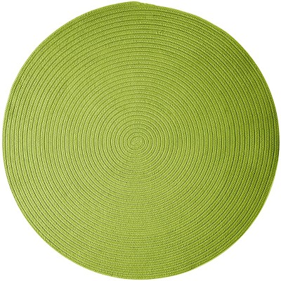 Colonial Mills Boca Raton - Bright Green 7 Ft round Round Rug Indoor/Outdoor 100% Polypropylene