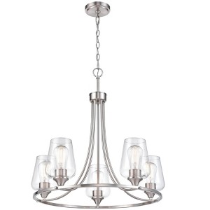 Millennium Lighting Ashford 5 - Light Chandelier in  Brushed Nickel - 1 of 4