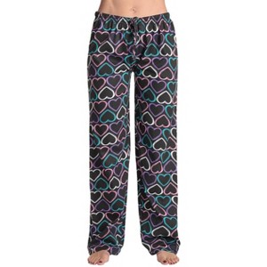 Just Love Womens Buffalo Plaid Knit Jersey Pajama Pants Buffalo Check Cotton PJs - 1 of 3