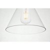 Elegant Lighting Destry 1 Light Black plug-in Pendant With Clear Glass - 4 of 4