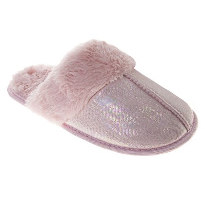 Avalanche Fluffy Comfort Slip-On Slippers Women's - Cozy Warm Indoor Non-Slip Sole Easy Slip-On Soft Plush (Adult)