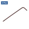 Unique Bargains SAE Steel L-Shape Long Arm Ball End Hex Wrenches Red 2 Pcs - 3 of 4