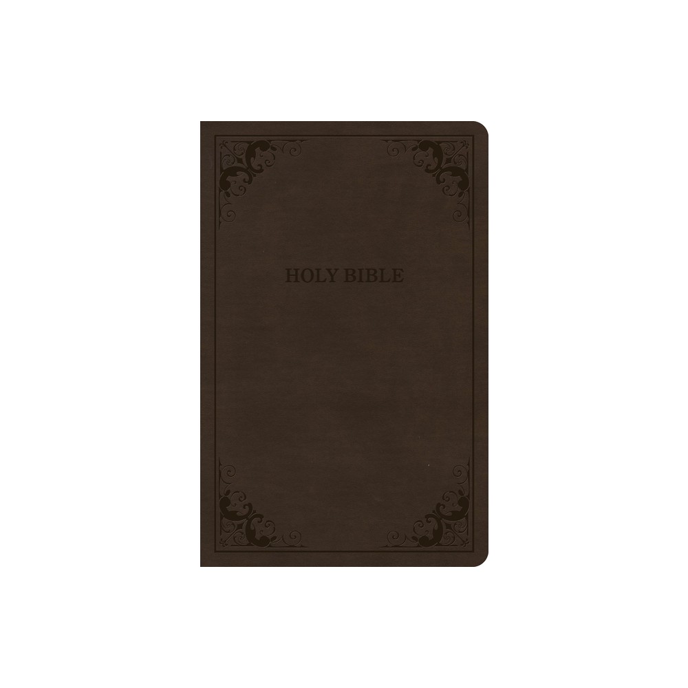 CSB Thinline Bible, Value Edition, Brown Leathertouch - by Csb Bibles by Holman (Leather Bound)