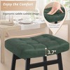 Arceso Counter Height Bar Stools Set, Barstools with Thick Faux Leather Saddle Seat & Heavy Duty Metal Legs,24Inch Kitchen Counter Stools - 2 of 4