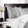Deconovo Satin Silk Pillowcases (Set of 2), Envelope Closure - 2 of 4
