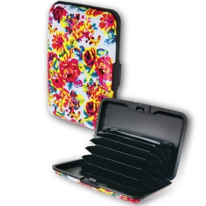The Lakeside Collection Floral Aluminum Card Holder - 1 of 3