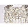 Elegant Lighting Monroe 12 inch LED single flush mount in chrome - 4 of 4