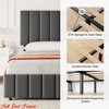 Full/Queen/King Size Bed Frame, Platform Storage Bed w/ 4 Drawers, Upholstered w/Adjustable Headboard, Wood Slat Support - 4 of 4