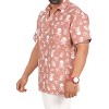 LA LEELA Men's Halloween Costumes Hawaiian Short Sleeve Button Down Shirt Mens Shirt Holiday Party Shirts for Men - 3 of 4
